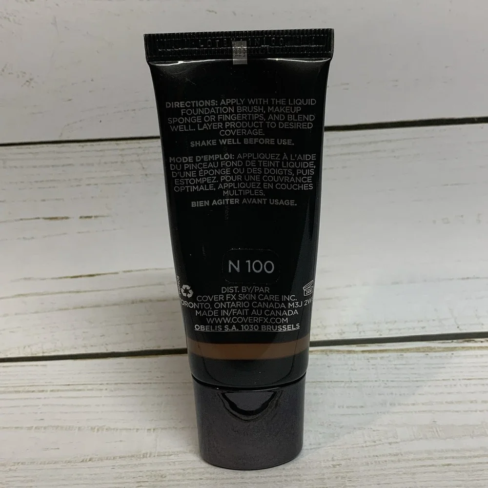 Cover FX Natural Finish Foundation - N 100 - 1 oz - NIB Med To Full Coverage
